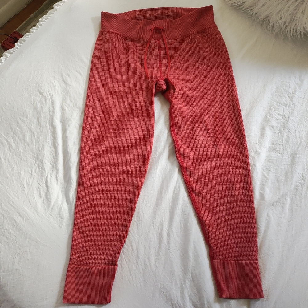 Victoria's Secret Red Thermal Leggings